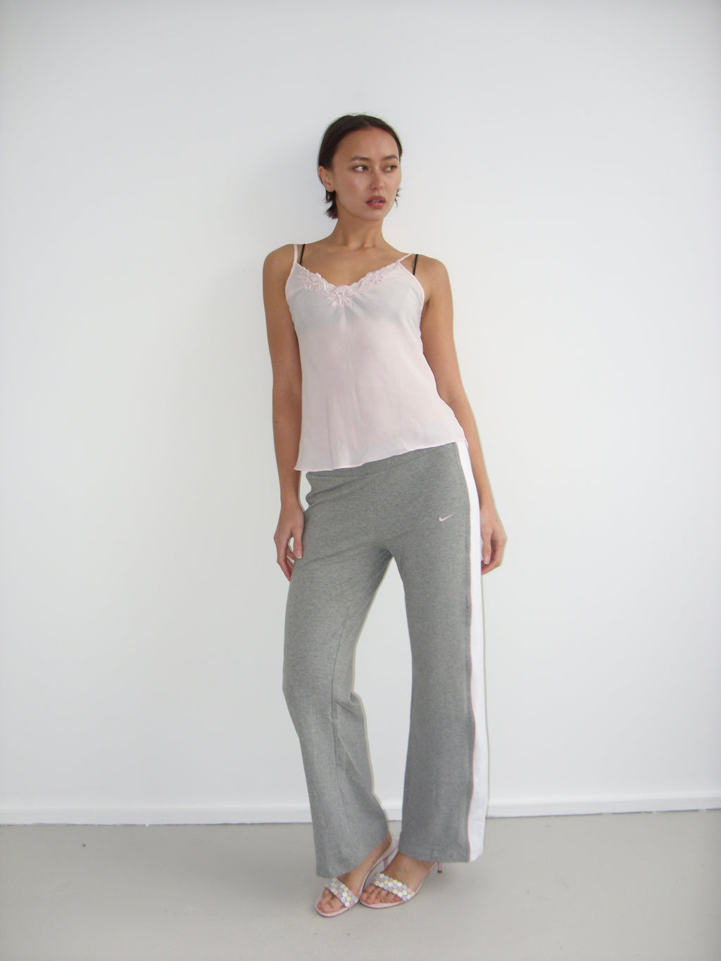 baby pink vintage cami top